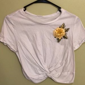 Cropped Flower Shirt!